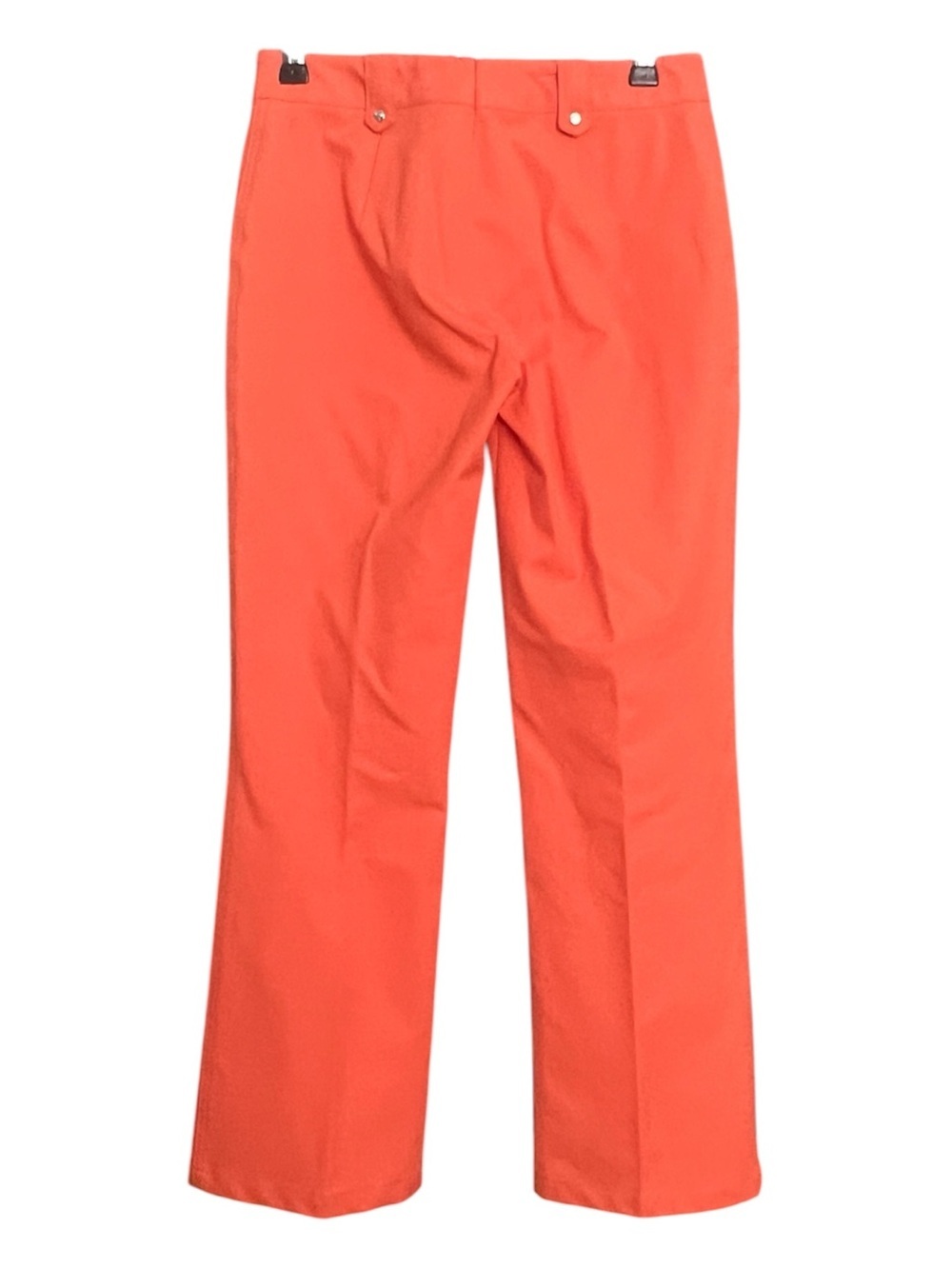 Escada Lace Up Front Orange Pants SZ 34/XS Vacation Summer Casual Mini Flare Leg - Picture 3 of 14